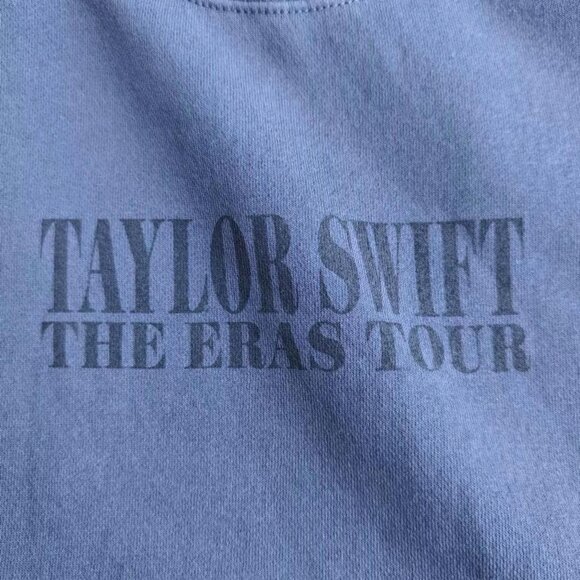 Taylor Swift | Eras Tour 2024 Official Merch Crew Neck Blue Sweatshirt | New - Picture 7 of 13